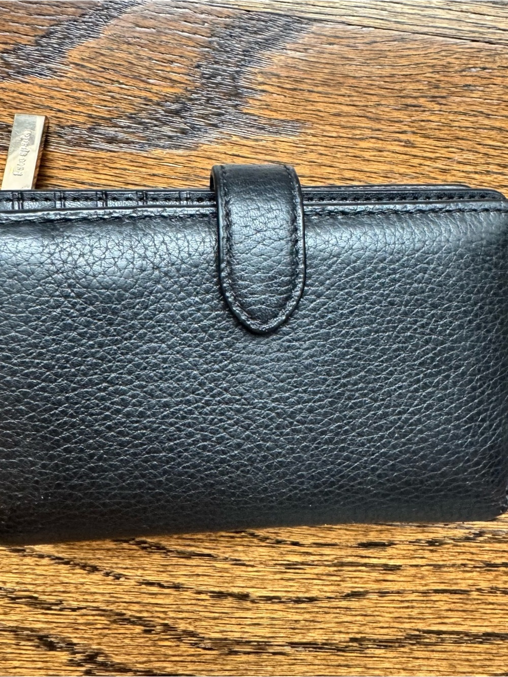 Kate Spade Black Pebbled Leather Zip Around Bifold Medium Wallet - Picture 4 of 10
